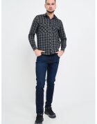Lee Cooper Риза с джобове на гърдите - Черен/Tъмносив
