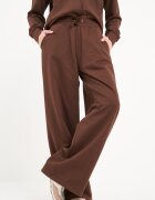 Lee Cooper Спортен панталон с широк крачол и връзка Тъмнокафяв