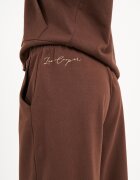 Lee Cooper Спортен панталон с широк крачол и връзка Тъмнокафяв
