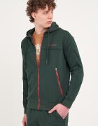 Lee Cooper TIMEOUT Худи с цип и дълги ръкави Бледозелен