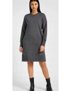 Lee Дълга рокля - Raglan Sweatshirt Dress - сива - памук с полиестер - два странични джоба