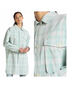 Lee Дамска риза Elongated Overshirt - зелена - 100% памук - Regular Fit кройка