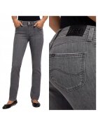 Lee Дамски дънки - Elly - Skinny Fit - Висока талия - 5 джоба - Цип - Дълги - Памук - W27-L33 US - Сиви