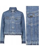 Lee Дамско яке - RIDER JACKET PastTheHorizon - вталена кройка - синьо - памук