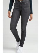 Lee Дънки Scarlett High skinny - черно-сиви - деним - екстра еластични