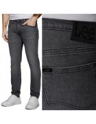Lee Мъжки дънки Luke Slim Tapered - сиви - изтъркани