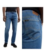 Lee Мъжки дънки - Rider - Slim Fit - Средна талия - 5 джоба - Цип - Дълги - Памук - W33-L34 US