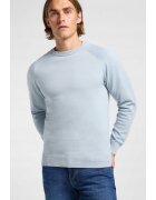 Lee Мъжки пуловер - CLEAN RAGLAN SWEATER - втален - - памук