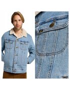 Lee Мъжко яке - Sherpa Jacket - Regular Fit - Класически дизайн - Дълги ръкави - 2 джоба - Копчета - Памук - M INTL