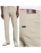 Lee Панталони Slim Fit Extreme Motion бежови конусовидна кройка