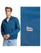 Lee Яке за мъже - Яке Harrington - Стандартна кройка - Класически дизайн - Дълъг ръкав - 2 джоба - С цип - Памук - S INTL - Синьо