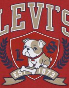Levi's Блуза с лого и графика Тъмночервен