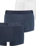 Levi's Боксерки с лого на талията - 3 чифта Бял/Избелял флот/Тъмносин