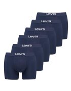 Levi's Боксерки с лого на талията 6 чифта Тъмносин
