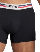 Levi's Боксерки с райе на талията - 2 чифта Червен/Бял/Черен
