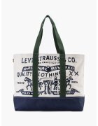 Levi's Чанта с принт - Бял/Зелен/Тъмносин