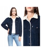Levi's Дамско Яке - Ex-Boyfriend Trucker - Стандартна Кройка - Класически Дизайн - Дълги Ръкави - 4 Джоба - С Копчета - Памук - XS INTL - Синьо