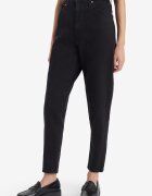 Levi's Дънки Mom с висока талия Избеляло черно