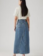 Levi's Дънкова пола с цепка Син меланж