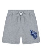 Levi's Къс панталон с памук и текстови дизайн Тъмносин/Меланж тъмно сиво
