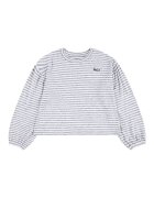 Levi's Къс раиран пуловер Сив меланж/Бял