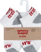 Levi's Къси чорапи - 6 чифта Светло сив/Tъмносив
