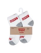 Levi's Къси чорапи Core - 6 чифта Сив/Бял