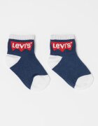 Levi's Къси чорапи с лого - 3 чифта Червен/Бял/Тъмносин