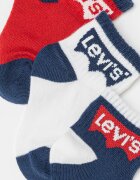 Levi's Къси чорапи с лого - 3 чифта Червен/Бял/Тъмносин