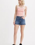 Levi's Къси дънки 501® с висока талия Прашно синьо