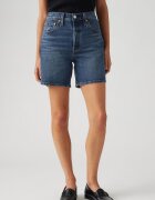 Levi's Къси дънки 501® с висока талия Прашно синьо/Бледочервен/Светло бежово