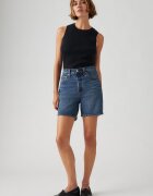 Levi's Къси дънки 501® с висока талия Прашно синьо/Бледочервен/Светло бежово