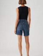 Levi's Къси дънки 501® с висока талия Прашно синьо/Бледочервен/Светло бежово