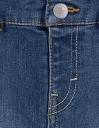Levi's Къси дънки и тениска с принт Бял/Кафяв/Прашно синьо