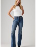 Levi's Леко разкроени дънки Wedgie - Прашно синьо