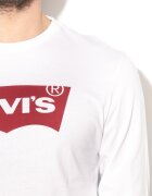 Levi's Памучна блуза с лого Бял