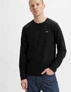 Levi's Памучна блуза с лого Черен