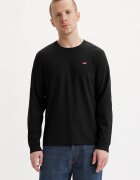 Levi's Памучна блуза с лого Черен