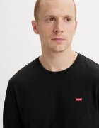 Levi's Памучна блуза с лого Черен