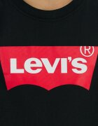 Levi's Памучна блуза с лого Черен/Бял/Аленочервен