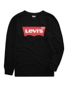 Levi's Памучна блуза с лого Черен/Бял/Аленочервен
