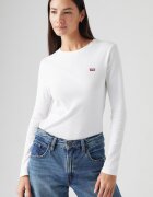 Levi's Памучна блуза с овално деколте Бял