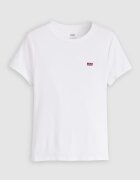 Levi's Памучна слим тениска Essential Бял