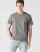 Levi's Памучна тениска Original Housemark с лого Пепеляво сиво
