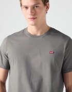 Levi's Памучна тениска Original Housemark с лого Пепеляво сиво