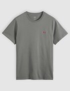 Levi's Памучна тениска Original Housemark с лого Пепеляво сиво