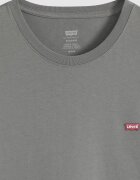 Levi's Памучна тениска Original Housemark с лого Пепеляво сиво