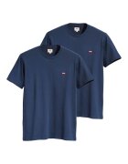 Levi's Памучна тениска с бродирано лого - 2 броя