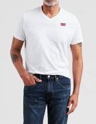 Levi's Памучна тениска с шпиц Бял