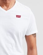 Levi's Памучна тениска с шпиц Бял